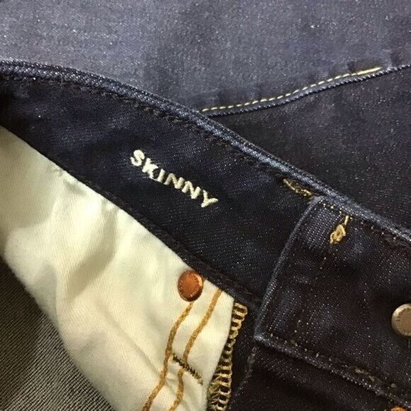 Aeo skinny dark blue jeans 26 - Picture 5 of 9